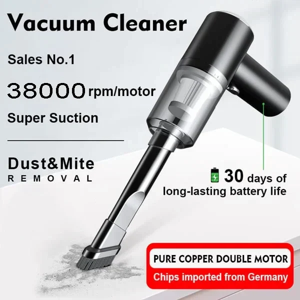 Effortless Cleaning On-the-Go: Wireless Handheld Car Vacuum Cleaner