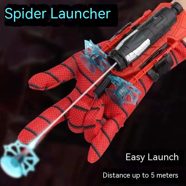 Spiderman Web Shooter Soft Dart Gun with Wall-Clinging Action and Suction Dart Launching Fun